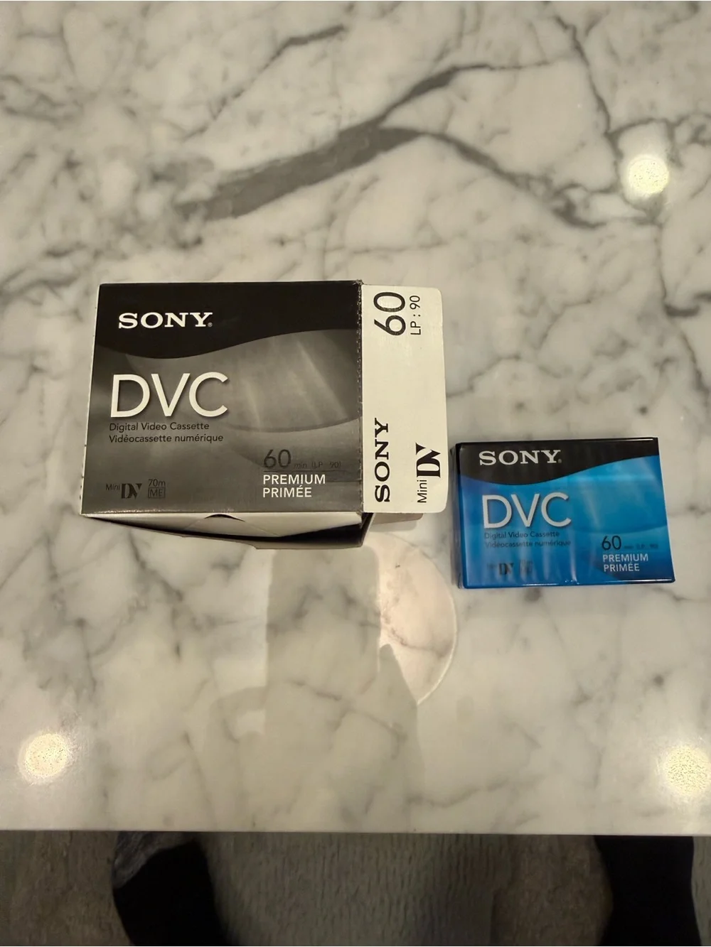 Sony DVC MiniDV Cassette 5 total in box and 1 additional for a total of 6.
